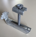 Grating clamp galvanized for mesh size 30x10mm up to grating height 40mm